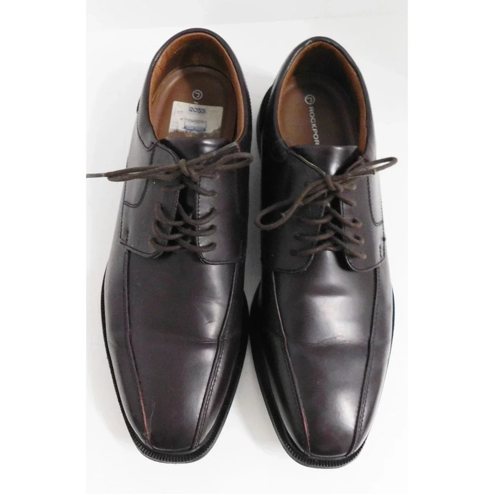 Rockport adiPRENE by Adidas Derby Dress Shoes Mens 10.5 M Brown Leather K62536‎
